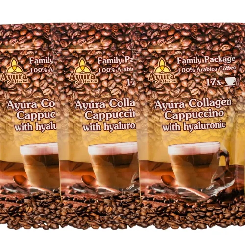 BALÍČEK - 3 ks - Cappuccino s kolagénom 250g - Family Package